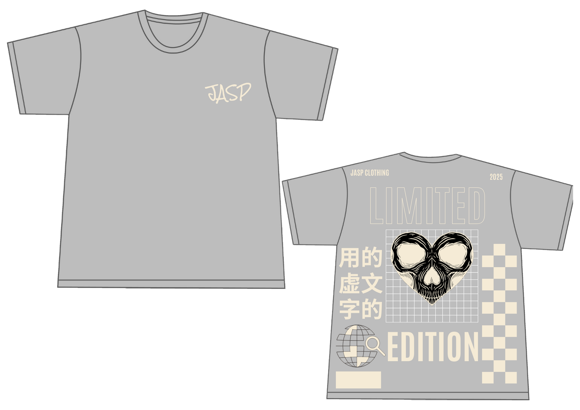 JASP Limited Edition “Skull Grid” T-Shirt